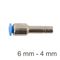 AIRCRAFT Red Insert Str. Pu 6mm - 4mm
